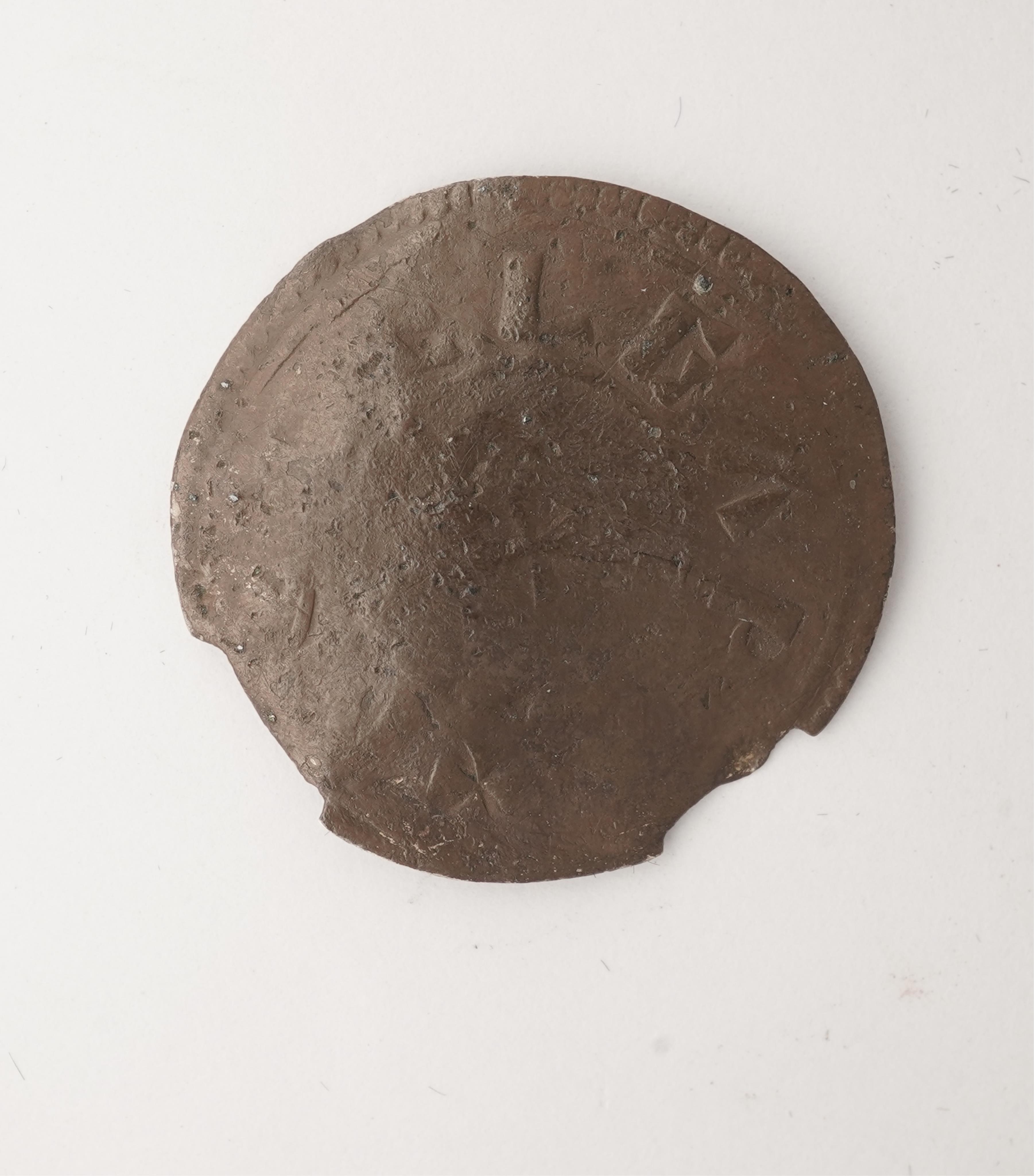 British hammered coins, Viking Kingdom of York, a rare Eric Blood-Axe silver penny, Second reign, 952-954, sword type, ERIC REX into lines, sword between, reverse small cross, S.1030., some clipping to edge of flan other